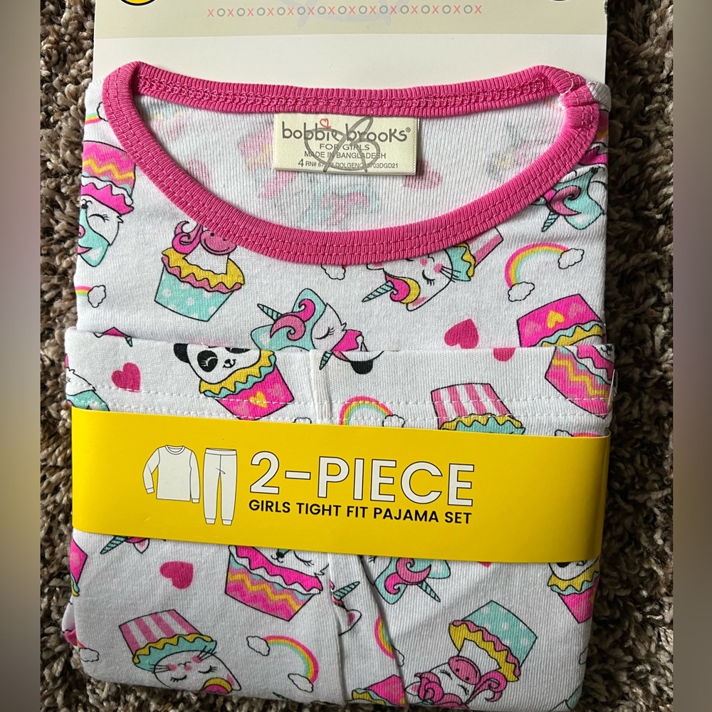New in package-panda, unicorn and rainbow PJ set.